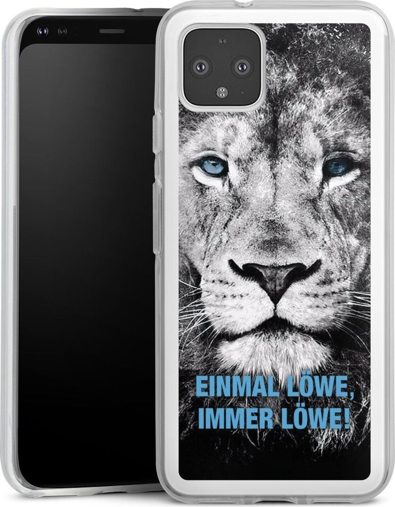 DeinDesign Handyhülle für Google Pixel 4 Silikon Hülle Case Smartphone Schutzhülle Löwe Offizielles Lizenzprodukt TSV 1860 München