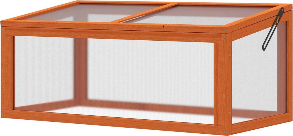 Szkółka Outsunny z drewna i poliwęglanu, 90 x 46 x 40 cm, z Zdjęcie produktu 