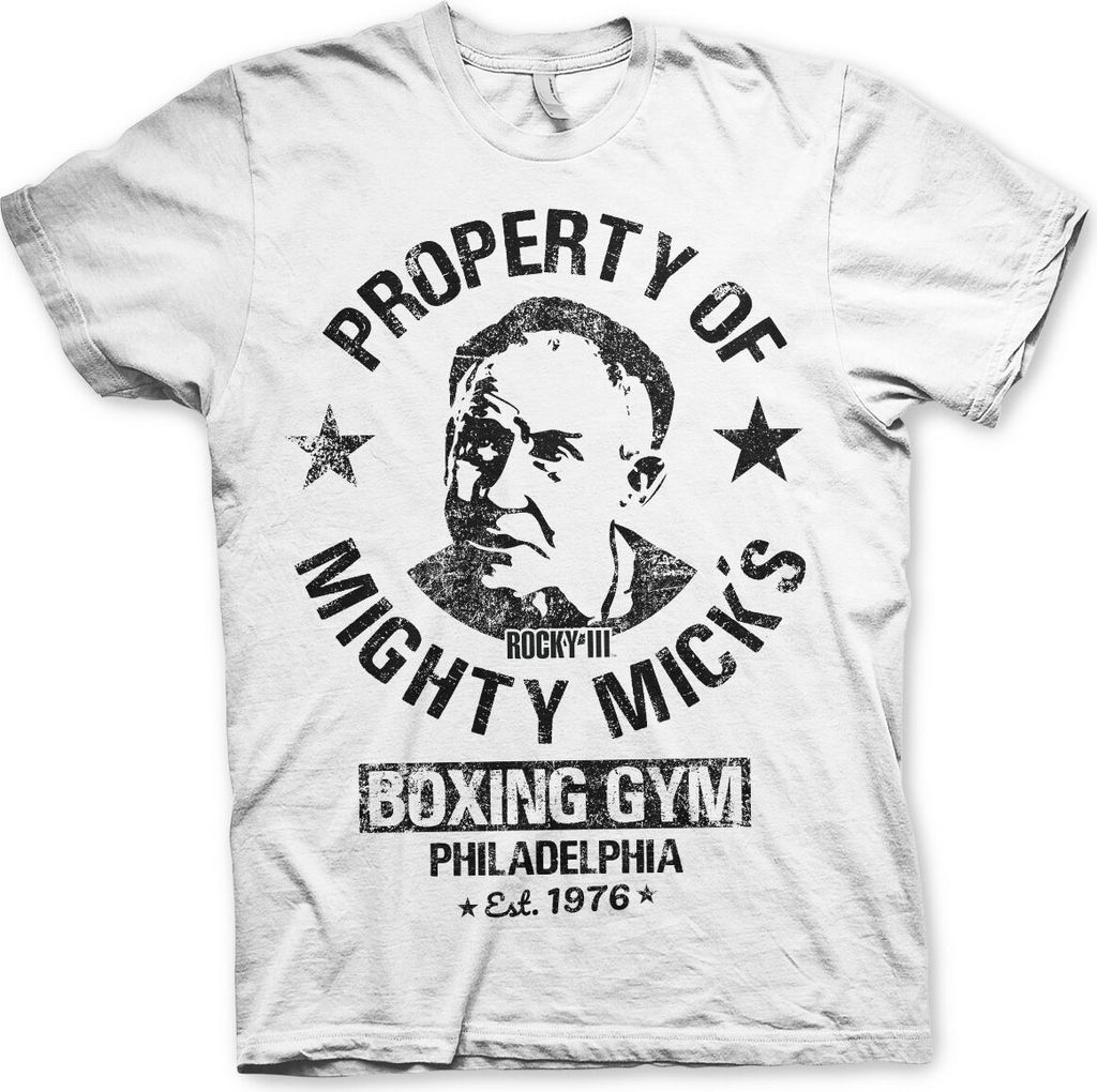 Rocky - Mighty Mick's Gym T-Shirt - Medium - White