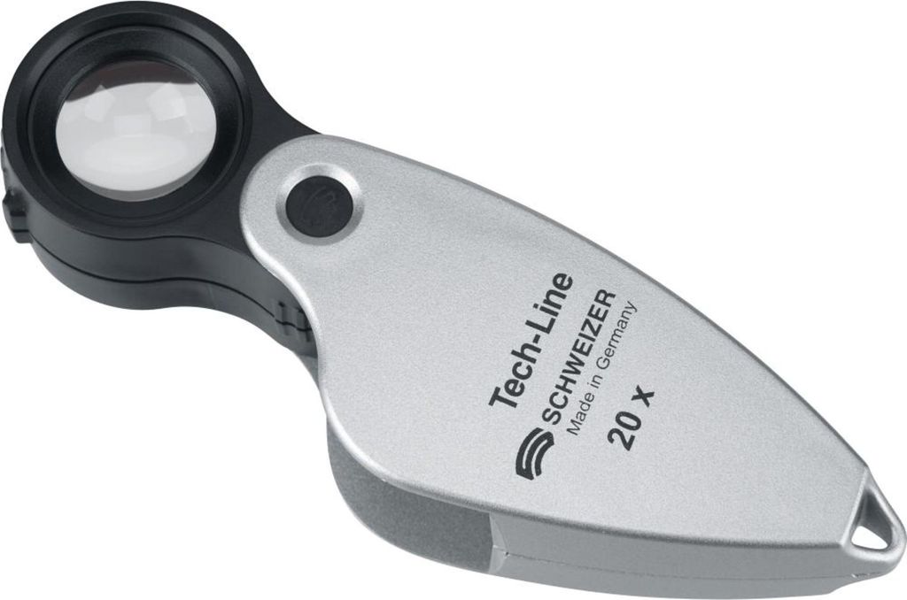 Schweizer Einschlaglupe Tech-Line Vergrößerung 20x Produktbild 
