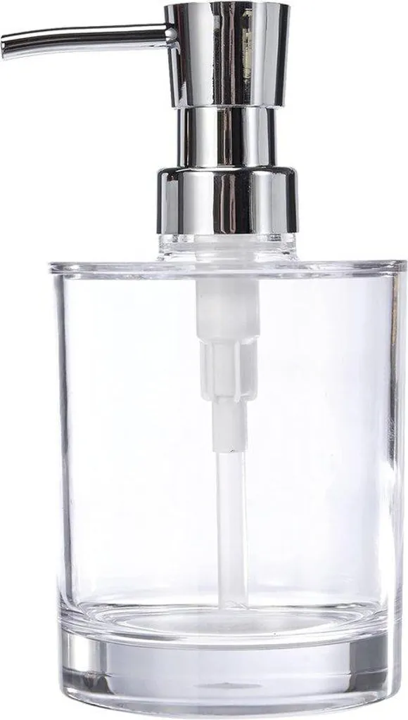 Distributeur de savon acrylique robuste et transparent - Format 1 pièce