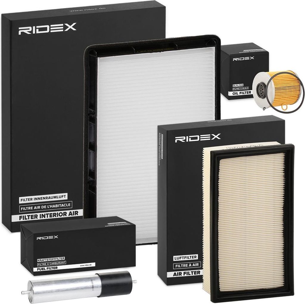 RIDEX Filterset Inspektionspaket Filtersatz für BMW 3 Limousine (E36) 3 Coupe (E36) 3 Cabrio (E36) 3 Touring (E36)