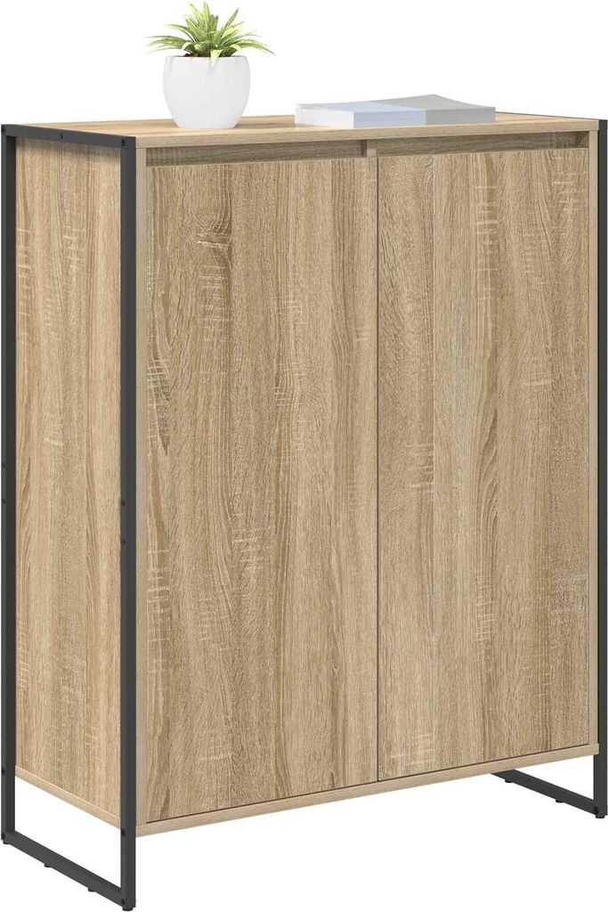 Langlebige Schuhschrank mit Speicher Sonoma 79 x 36 x 100cm Holzwerkstoff - Möbel607637 - Schränke & Zubehör