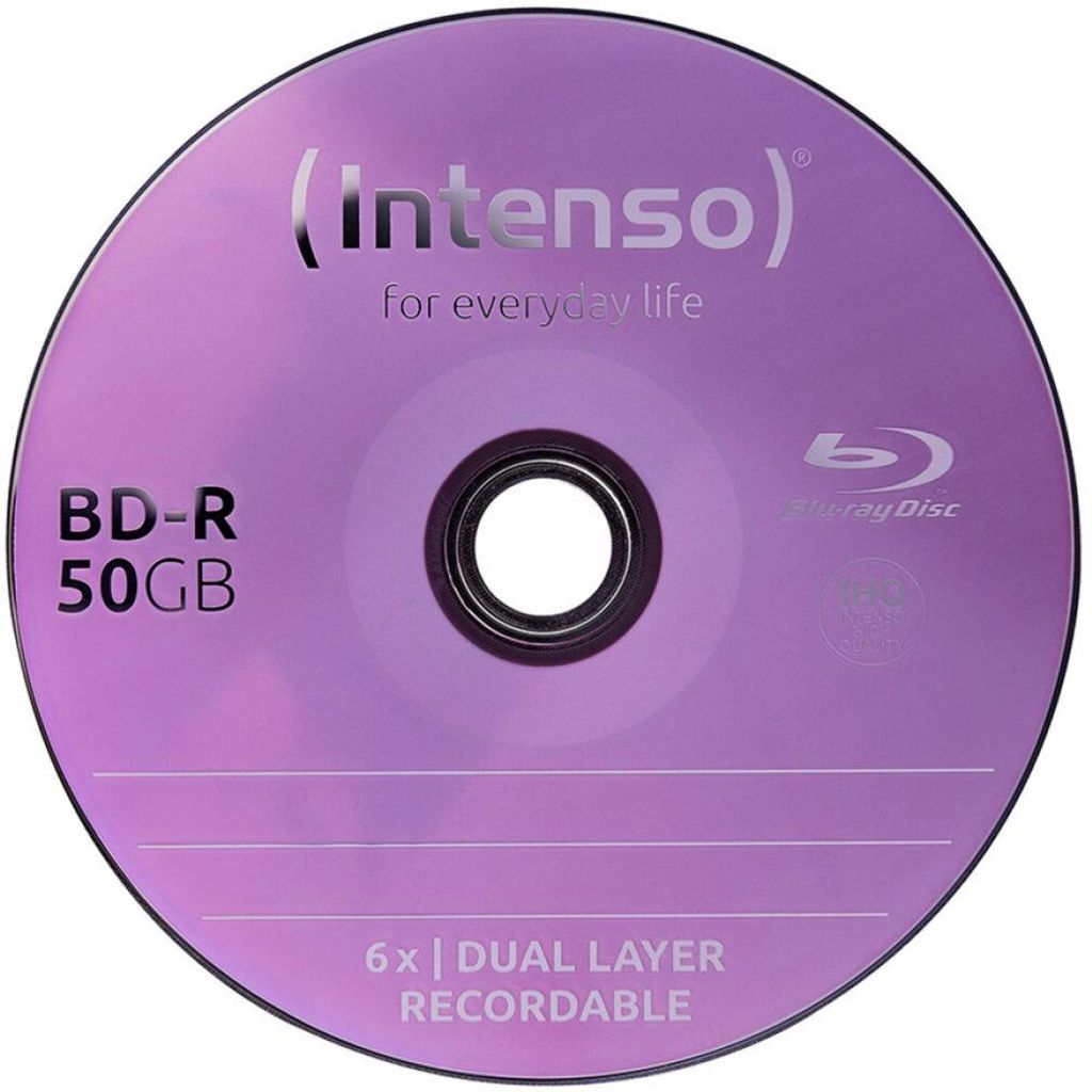 Intenso 5001124, 50 GB, BD-R, Cakebox, 25 kusov Obrázok produktu 