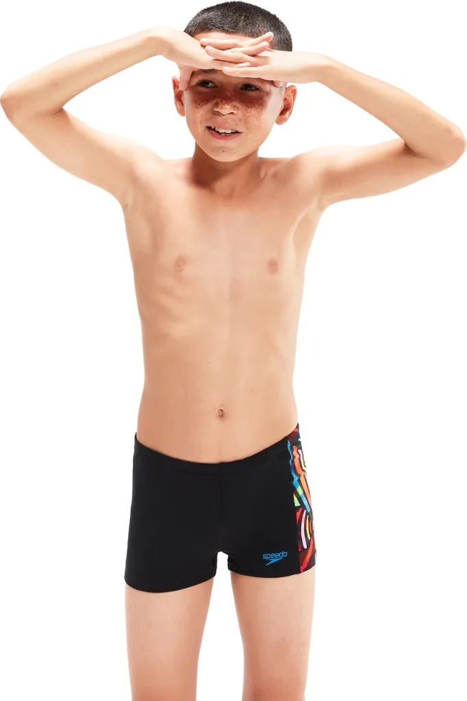 Aquashort SPEEDO Digital Panel Noir 5-6 ans - Maillot de natation garçon