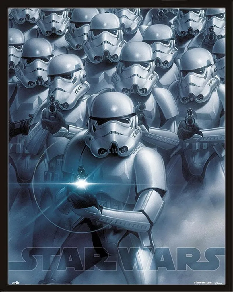 Poster Star Wars Stormtrooper Encadré Shinsuke : Déco Prête et Solide