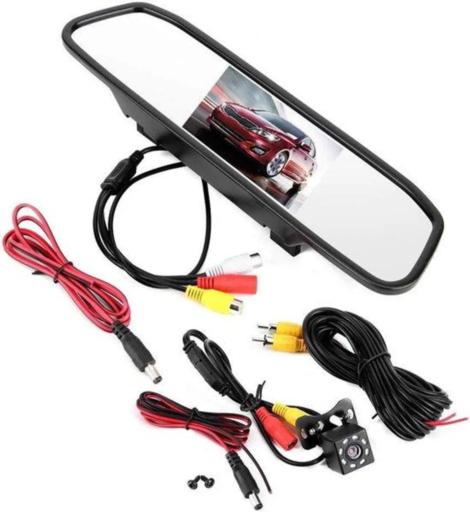 Rétroviseur télescopique avec écran LCD TFT 4.3" et vision nocturne HD