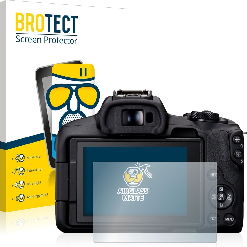 BROTECT Entspiegelungs Schutzglas für Canon EOS R50 Schutzfolie Panzer Folie Glas Display Schutz matt
