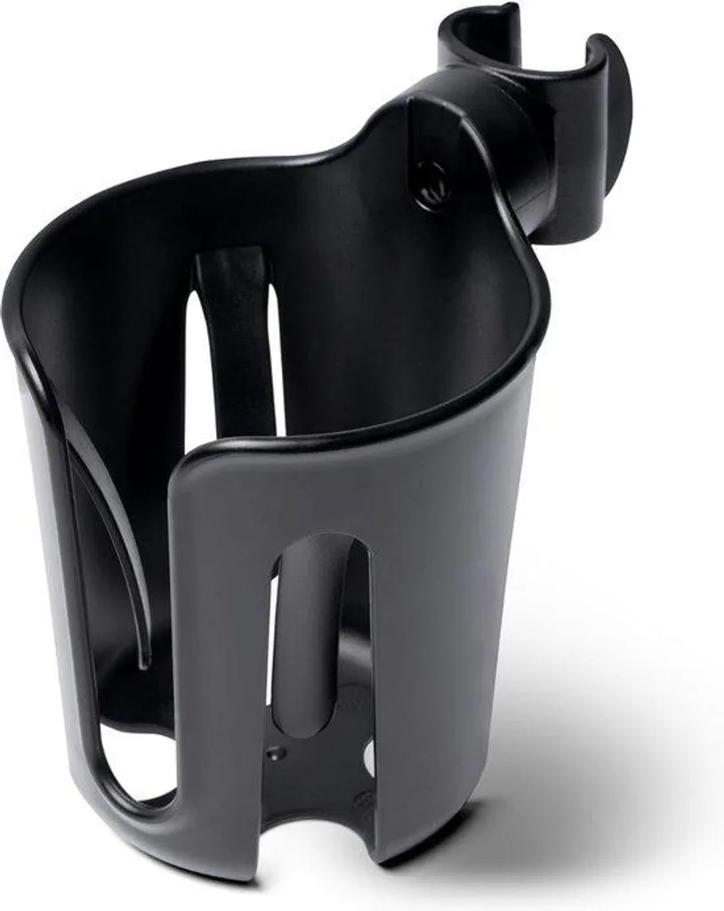 Porte-gobelet noir pour poussette universel - Fixation stable et sûre