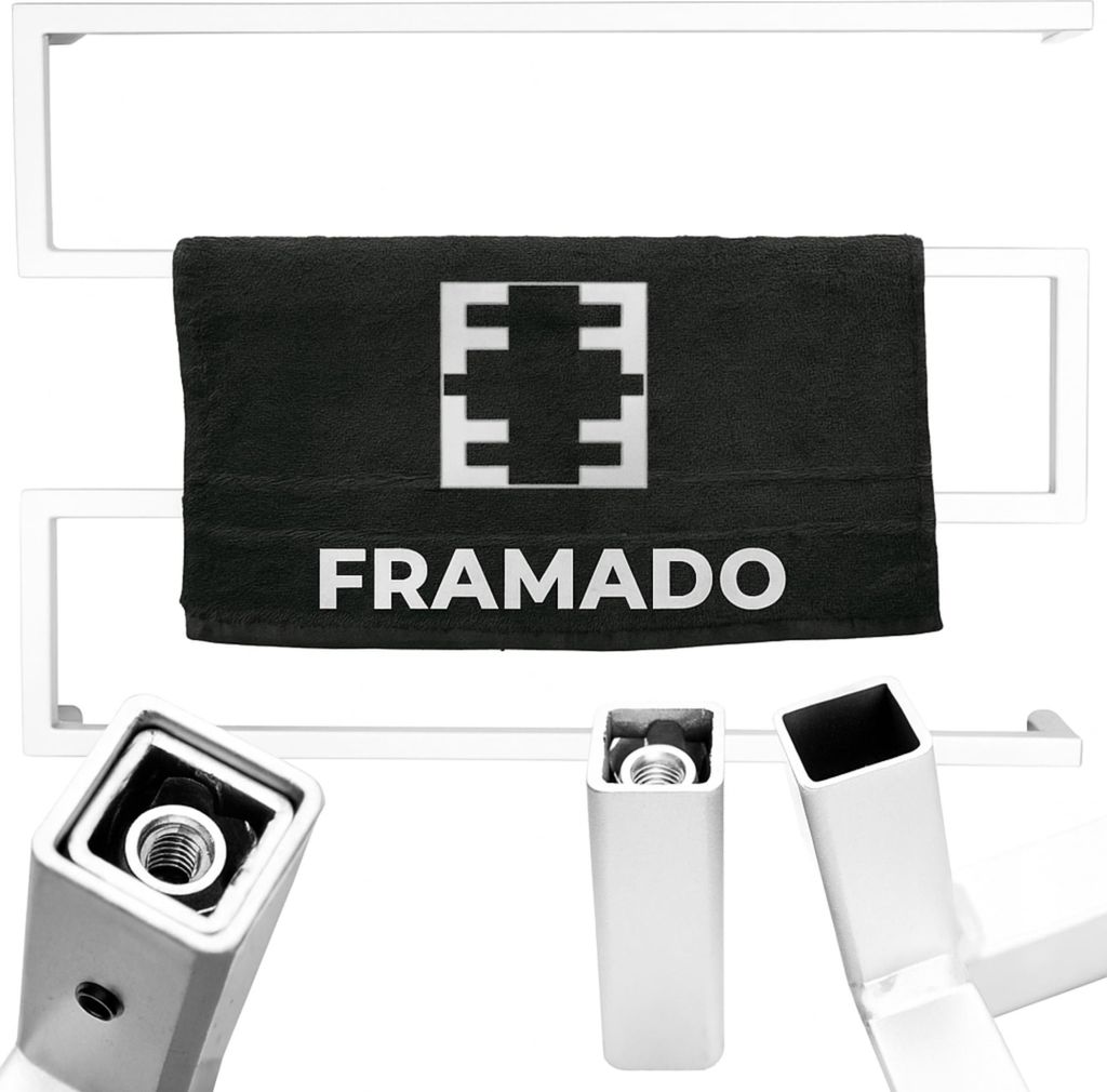 FRAMADO, Handtuchhalter Badezimmer Wand, Metall, 70x7x50cm, Produktbild 