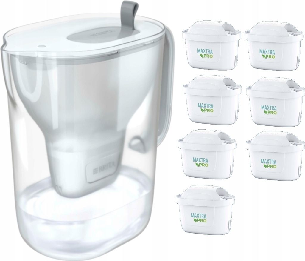 Brita Style XL Filterkanne 3.6l 7 Kartuschen Grau Stark