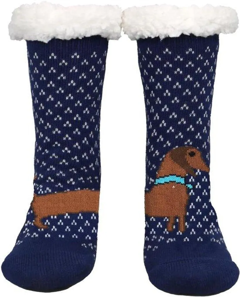Chausson-chaussettes en laine pour femme, modèles fantaisie de Noël