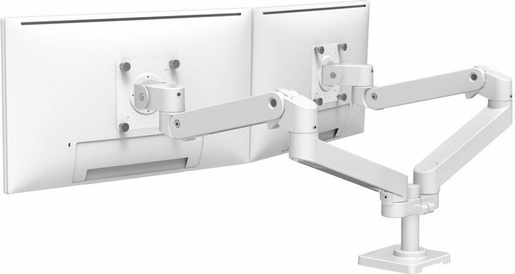 Ergotron LX Pro Monitor Tischhalterung - für 2 LCD-Displays - nebeneinander - weiß