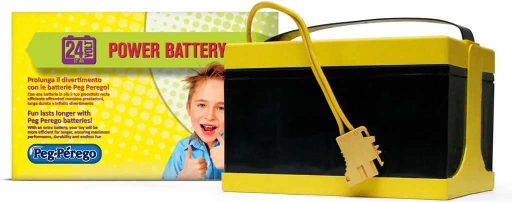 Batterie de rechange 24V 12Ah Peg Pérego pour voiture et quad enfant
