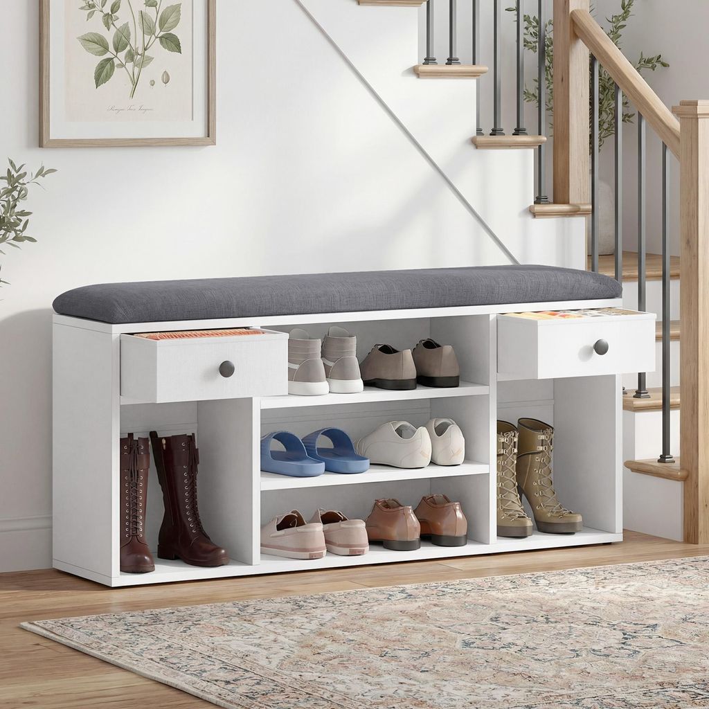 YITAHOME Schuhbank mit Sitzfläche, Sitzbank mit Stauraum, Produktbild 