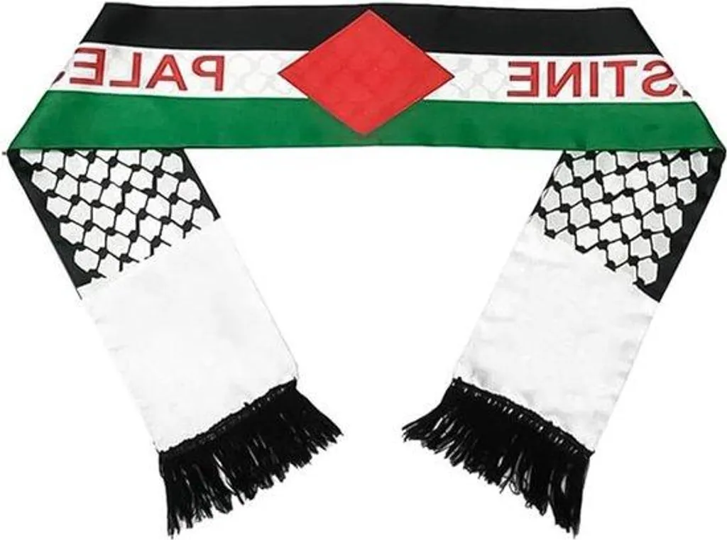Lot de 2 Keffiehs Palestiniens pour Musulmans - Foulard Satin Réversible
