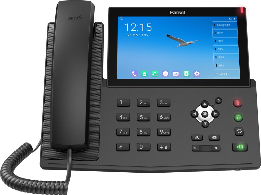 Fanvil X7A IP-Telefon Schwarz Kabelgebundenes Mobilteil LCD 20 Zeilen WLAN (X7A)