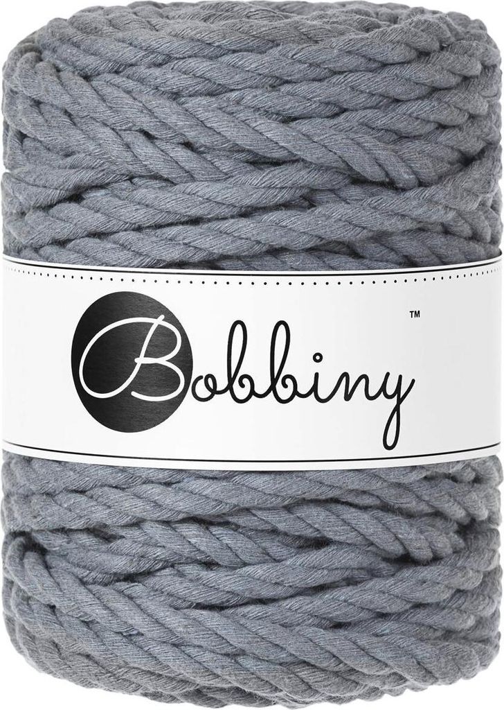 Bobbiny 3PLY Macramé Rope 9 mm 30 m Steel Schnur