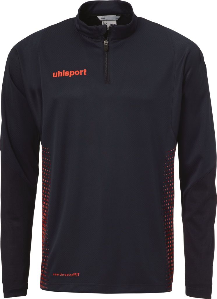 Uhlsport SCORE 1/4 ZIP TOP M marine/fluo rot