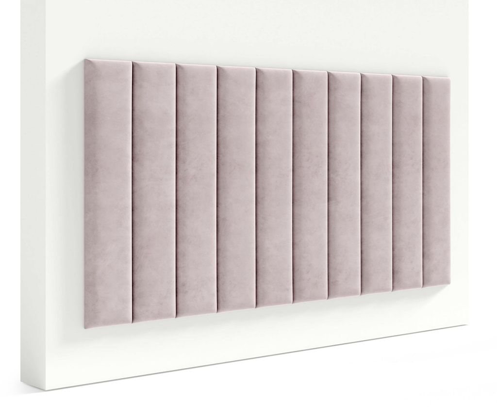 Polsterbett Vilde 200x200 mit Wandpaneelen 300 cm, Produktbild 