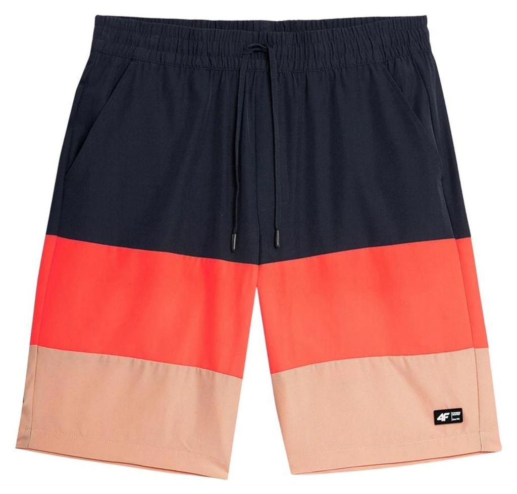 4F - "4FSS23UBDSM024" Badeshorts für Herren PP5016 (M) (Rot/Dunkles Marineblau)