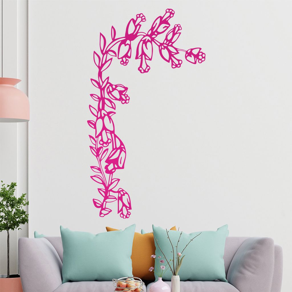 Große Blüten Wandtattoo in 6 Größen - Wandaufkleber Wall Sticker - Dekoration, Küche, Wohnzimmer, Schlafzimmer, Badezimmer