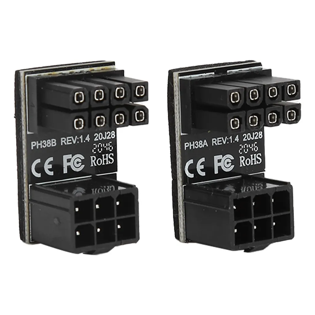 Connettore GPU 180 Gradi - Adattatore Alimentazione 6-8 Pin Gaming