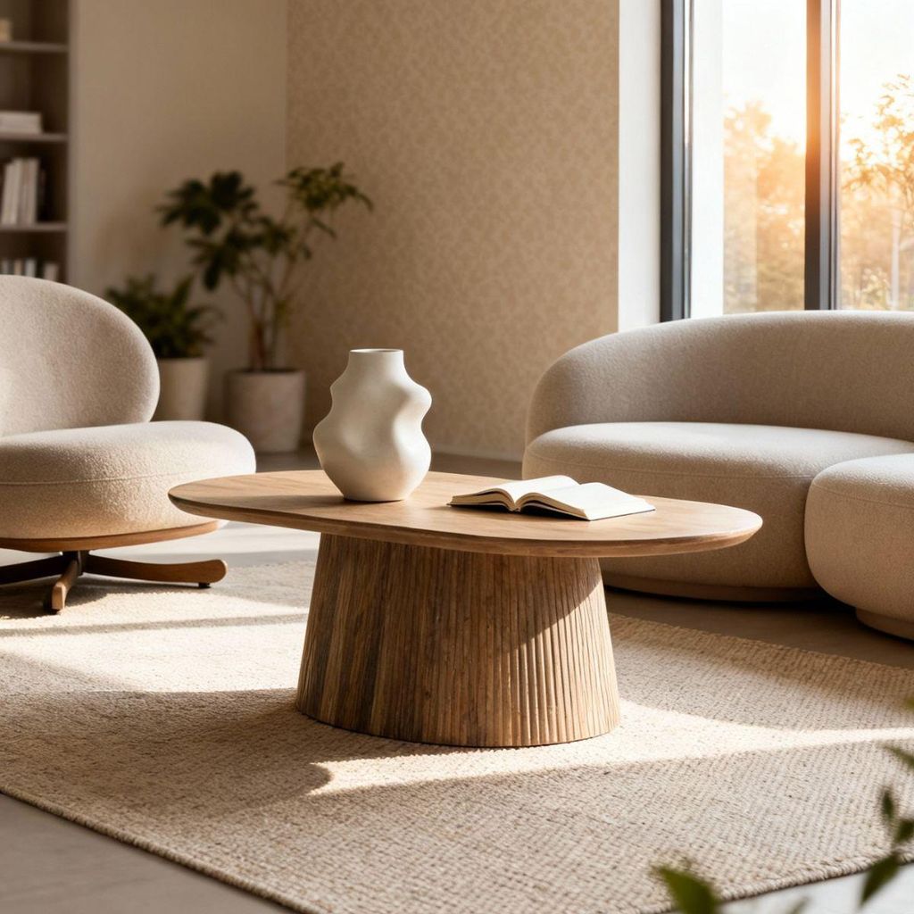 Giga Meubel Couchtisch Salvador - Natur Holz - 140x70x38cm