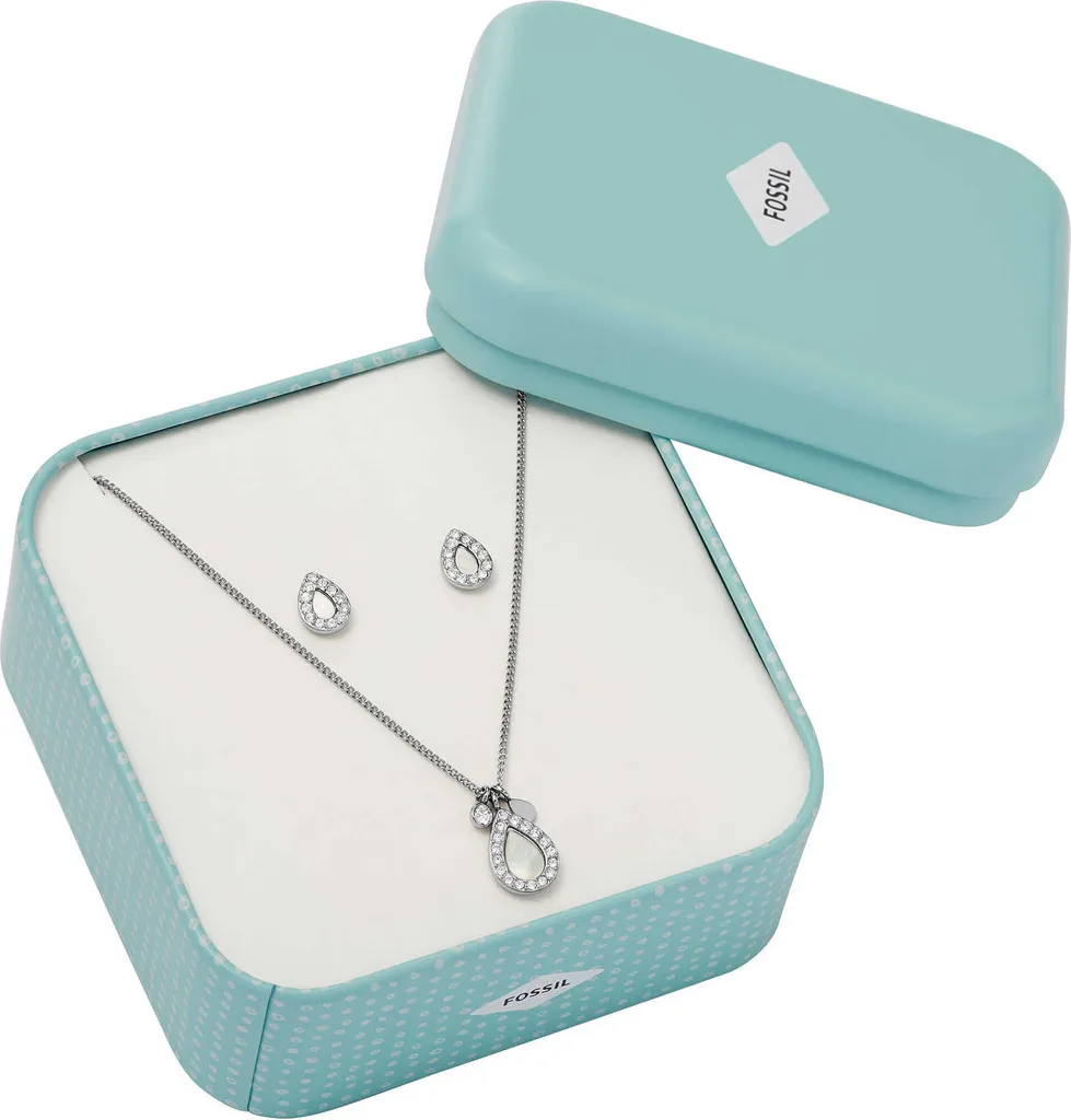Fossil Set Gioielli Donna JF03765040 Collana e Orecchini Madreperla