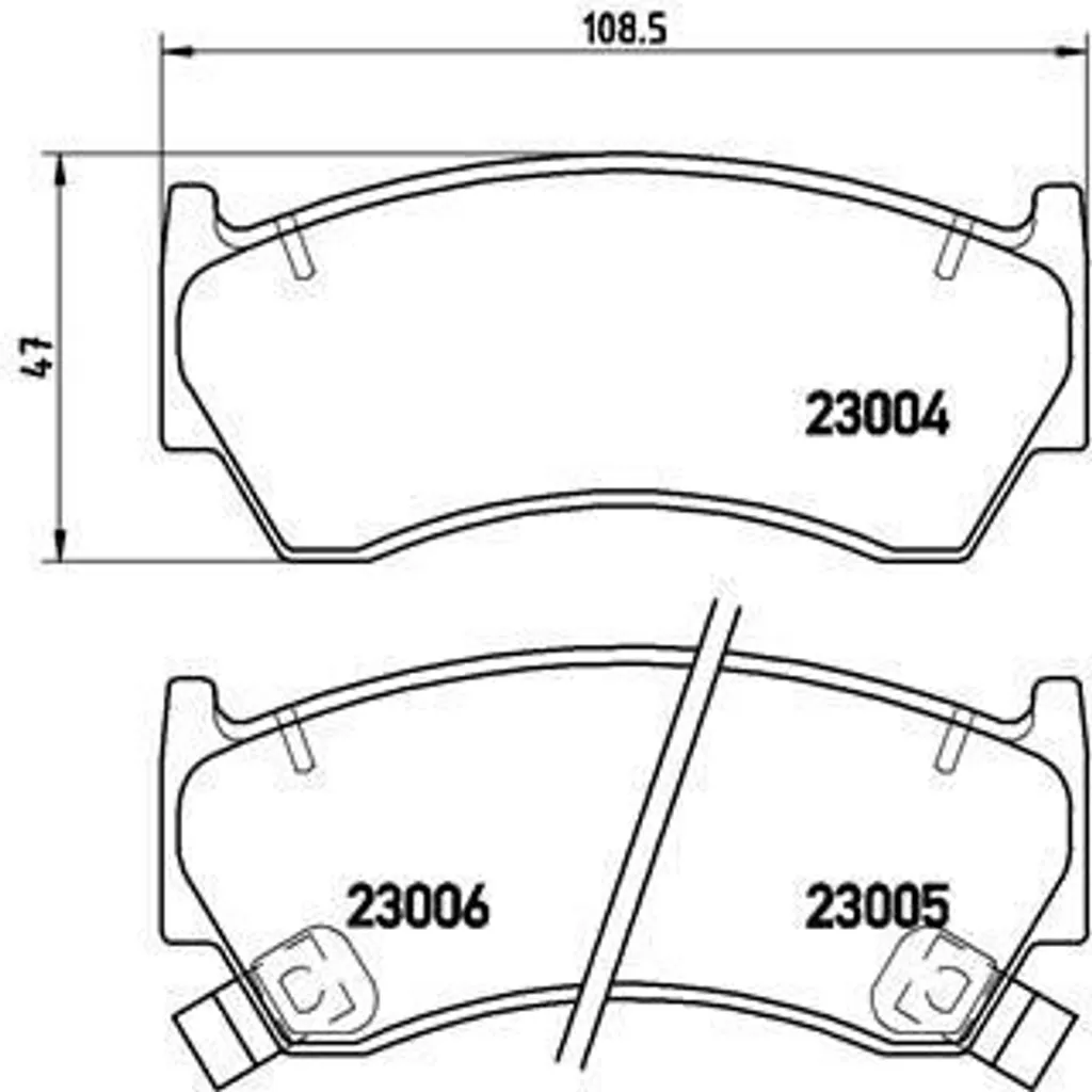 Plaquettes Brembo P 56 033 Haute Résistance Thermique pour Almera I (N15)