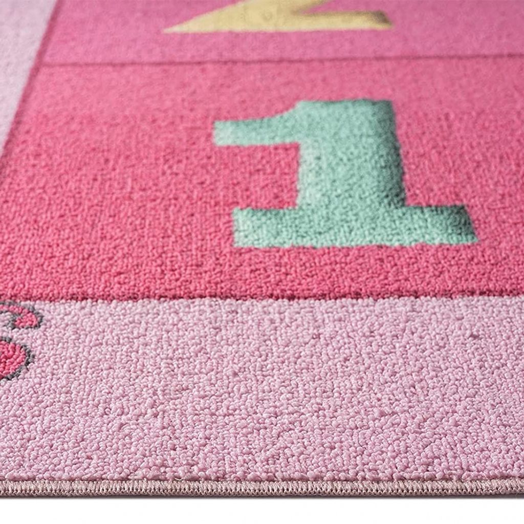 Prinzessinnen Hüpfspiel Kinder Spielteppich mit Herzen in Produktbild 3