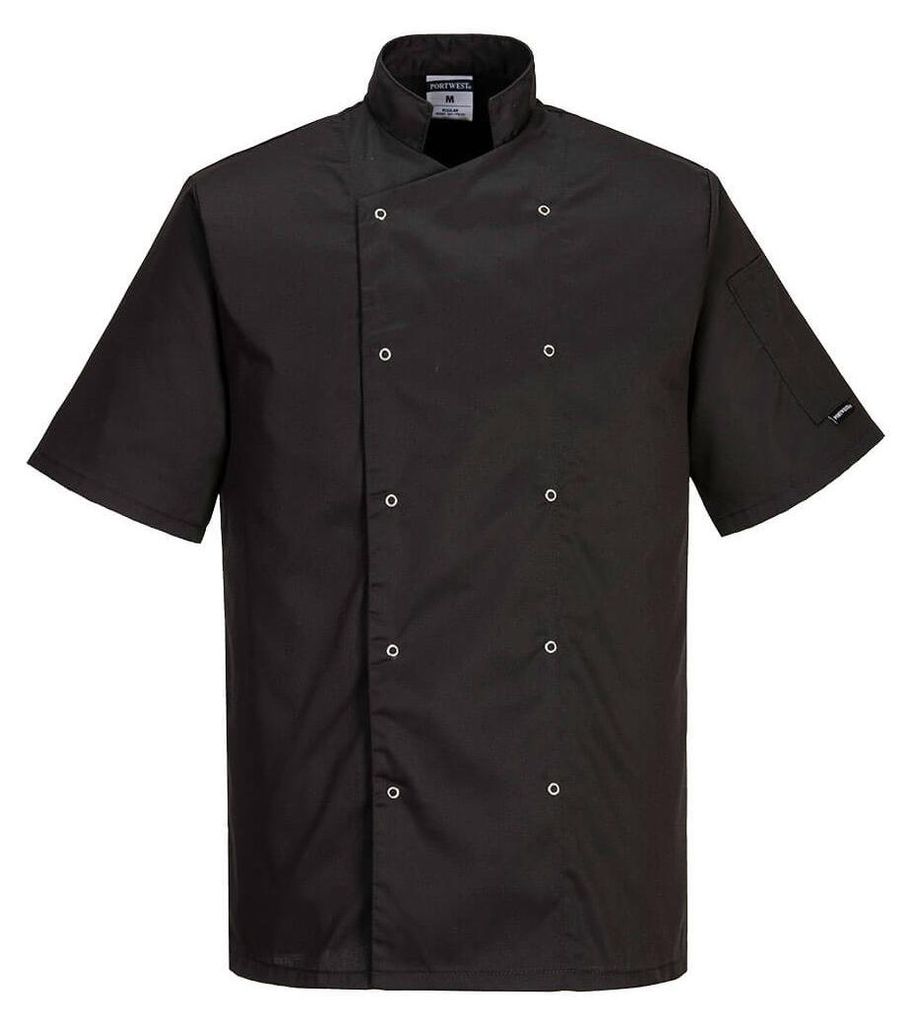 Veste De Cuisine Cumbria Couleur : Noir Taille M - Portwest Image du produit 