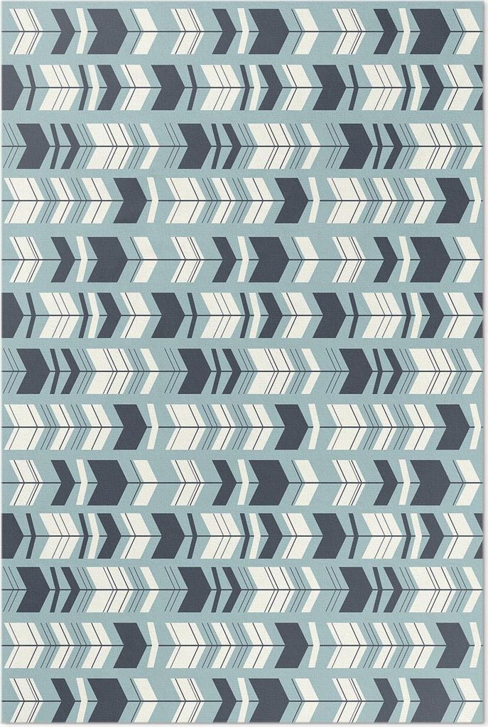 Boho-Pfeile indisches Muster – Vinyl Fußmatte – 80x120 cm – Rutschfest, Pflegeleicht & Langlebig