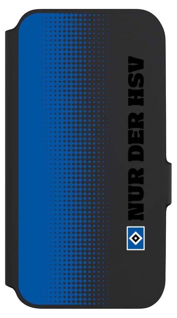 NIVOCASE Klapphülle für Samsung Galaxy A54 5G Handyhülle aus Kunst Leder NIVOflip schwarz HSV Logo transparent