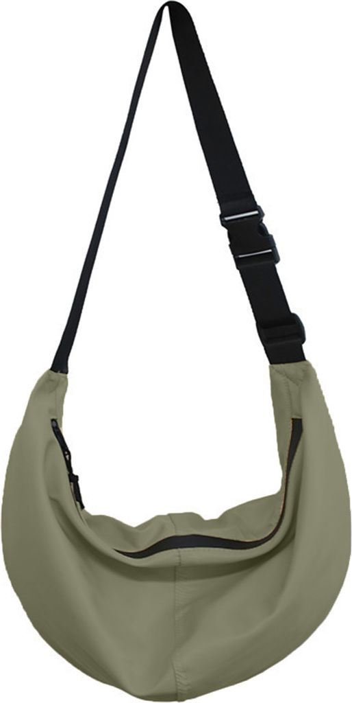 Herren-Rucksack, halbmondförmig, mit Reißverschluss, hohe Kapazität, einfarbig, verstellbarer Riemen, tägliche Aufbewahrung, Uni, Reisen, Outdo...