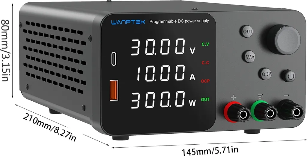 Alimentation de Banc Régable 30V 5A Wanptek avec Affichage à LED
