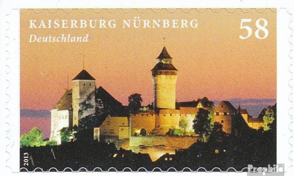 Briefmarken BRD (BR.Deutschland) 2013 Mi 2978 (kompl.Ausg.) selbstklebende Ausgabe postfrisch Burgen und Schlösser