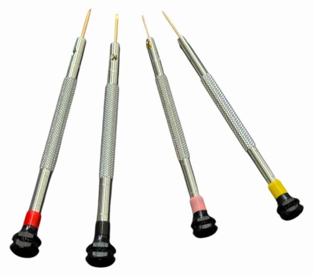 Horotec MSA01 004 Set von 4 Antimagnetischen Schraubendrehern für Uhrmacher
