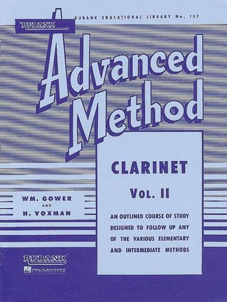 H. Voxman Rubank Advanced Method Clarinet Vol. 2 Clarinet Obrázok produktu 