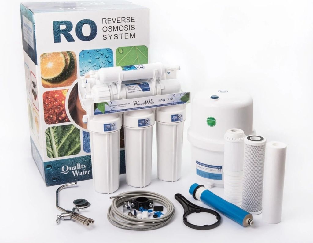 7 Stufen 2in1 Umkehrosmoseanlage RO Wasserfilter 75 GPD Produktbild 1