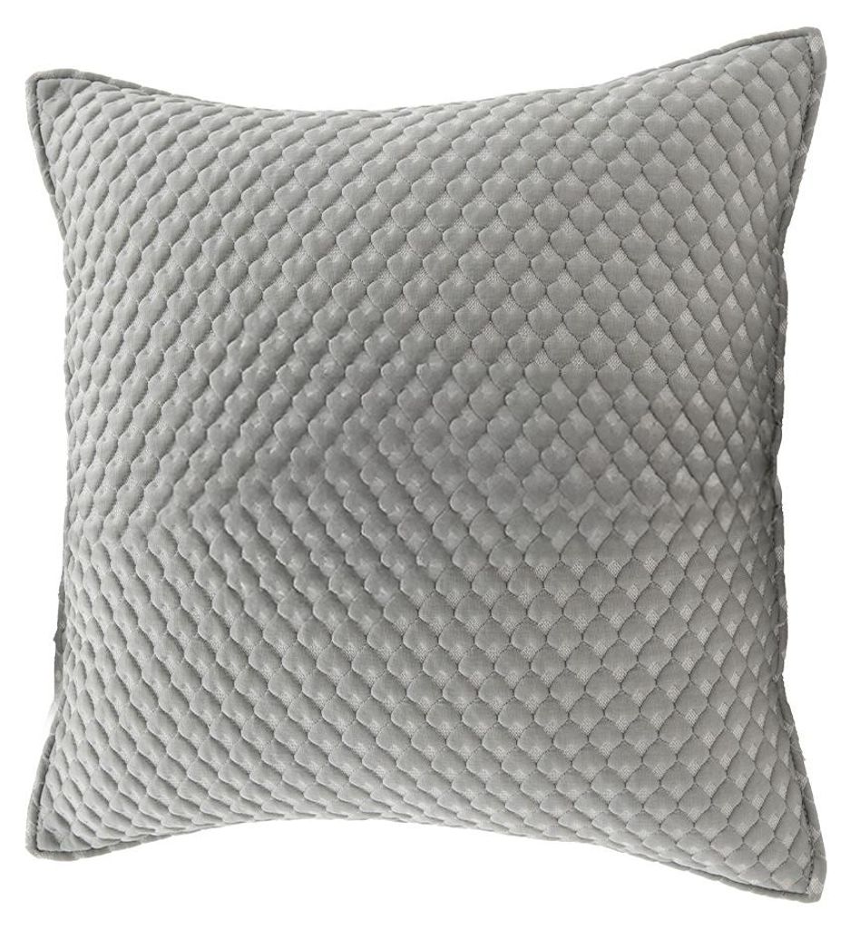 Dekorativer Kissenbezug mit Herzchen-Muster – Grau, liebevoller Zierkissenbezug für Sofa und Bett