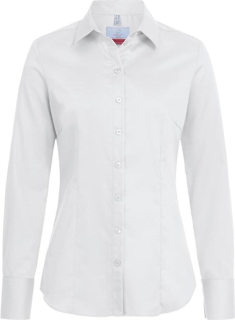 Greiff Corporate Bluse PREMIUM Damen Bügelfrei Weiß 52