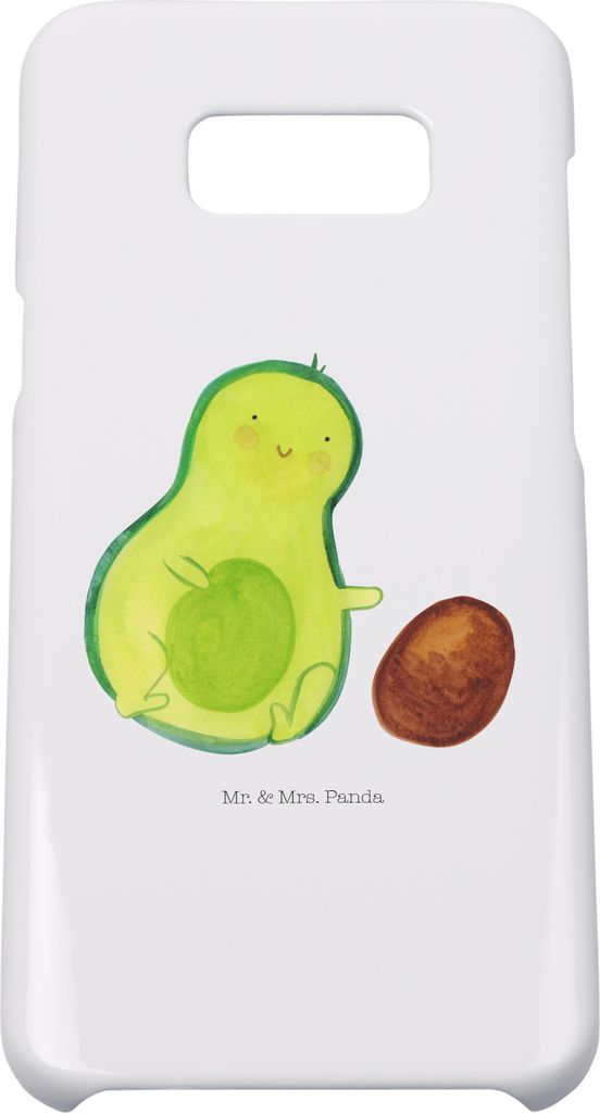 Mr. & Mrs. Panda Samsung Galaxy S8 plus Handyhülle Avocado Kern rollt - Weiß - Geschenk, Handy, Baby, Babyparty, Geburtstag, Wunder, Case, Hülle...