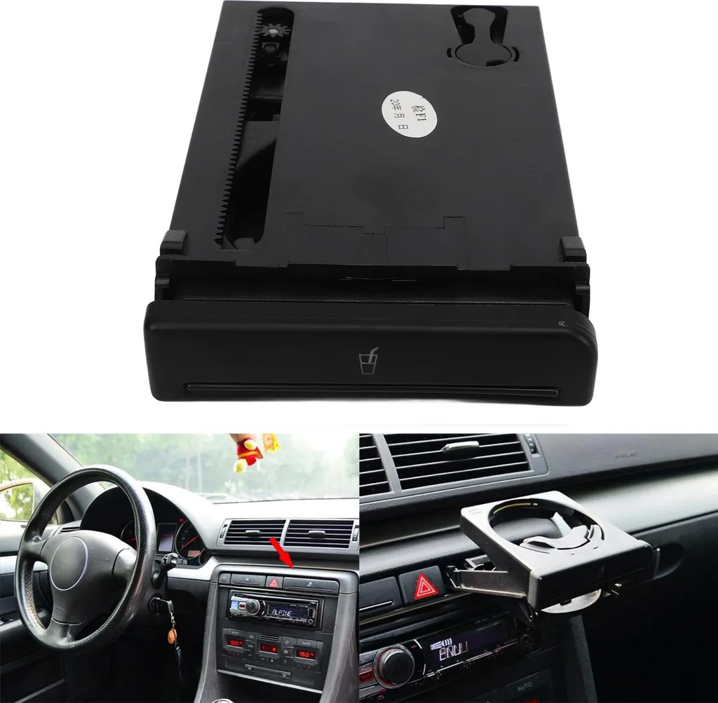 Support de verre pour console centrale automobile facile à installer