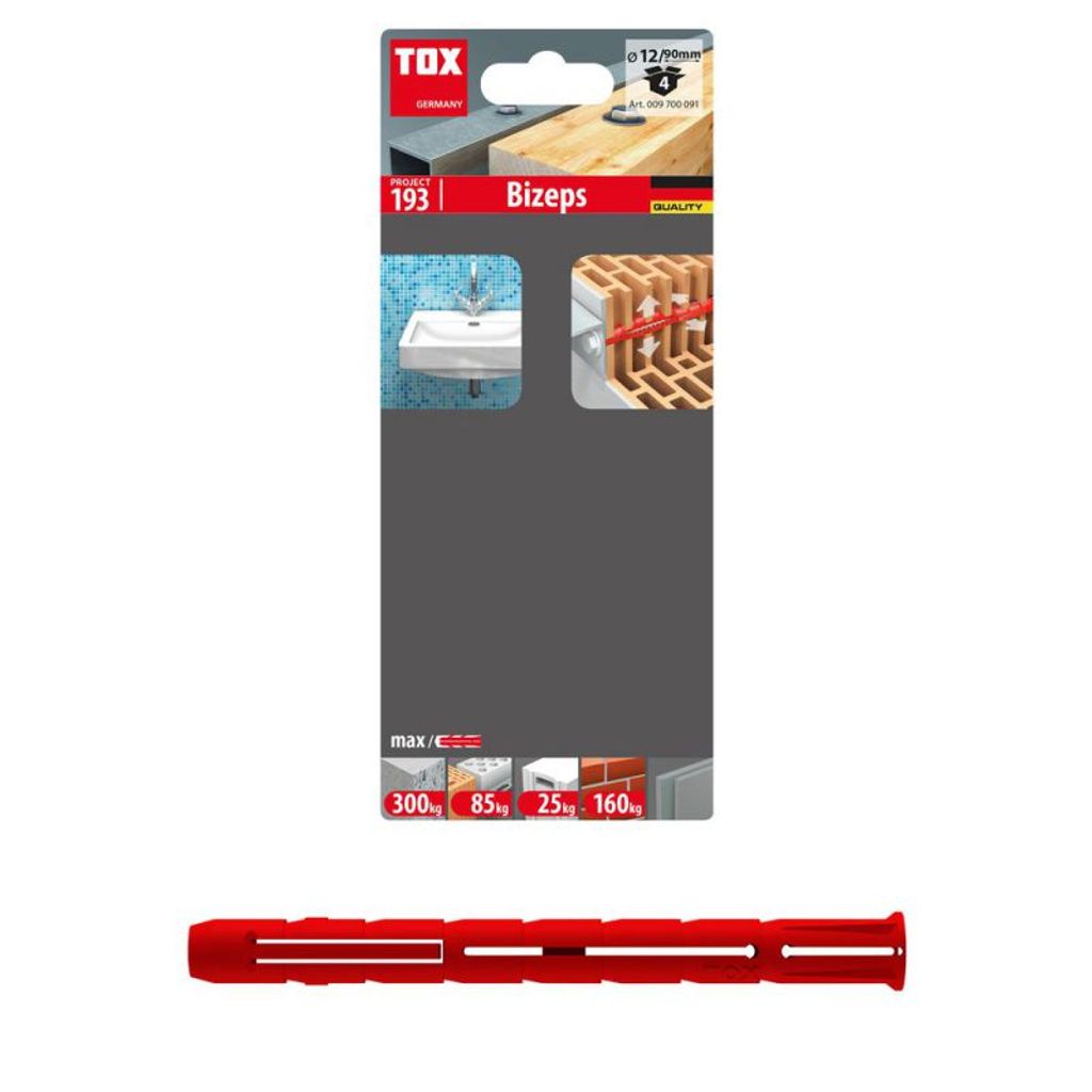 TOX 009 700 091, Schrauben- & Dübelsatz, Beton, Kunststoff, Produktbild 