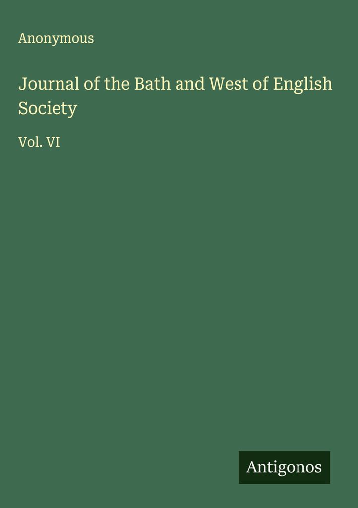 Zeitschrift der Bath and West of English Society