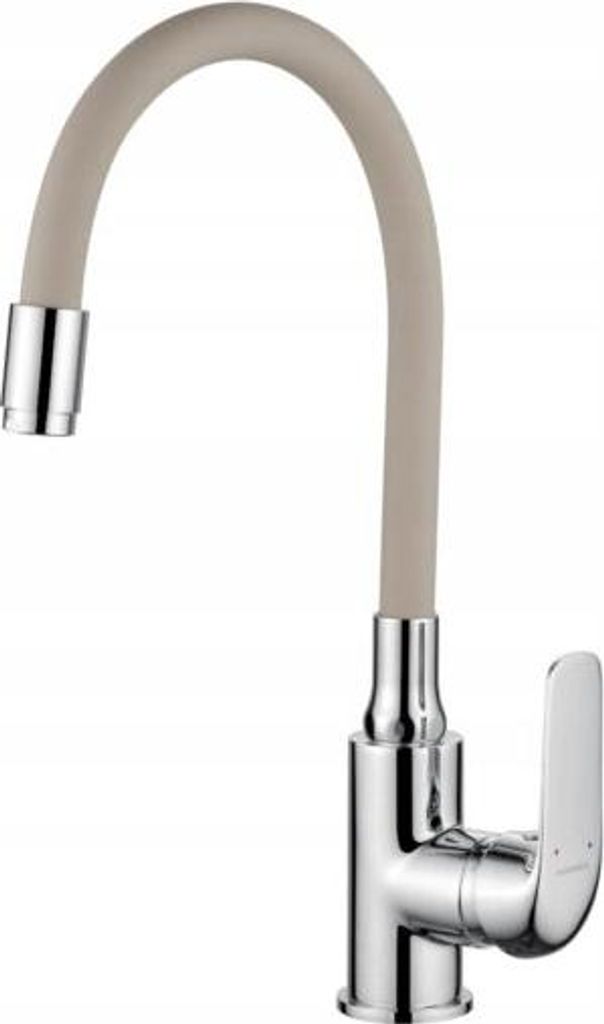 Designová dřezová baterie chrom béžová Jednopáková Obrázek produktu 