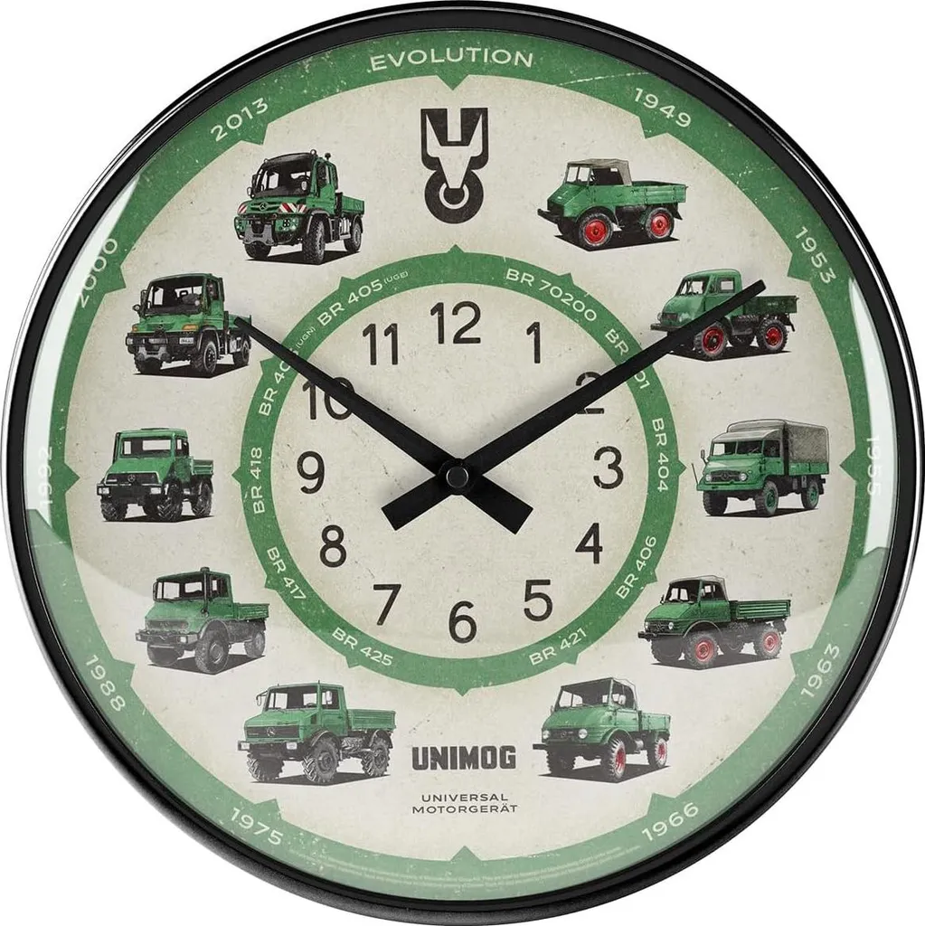 Nostalgic-Art Orologio Unimog Daimler Truck - Design Retro Parete 31cm