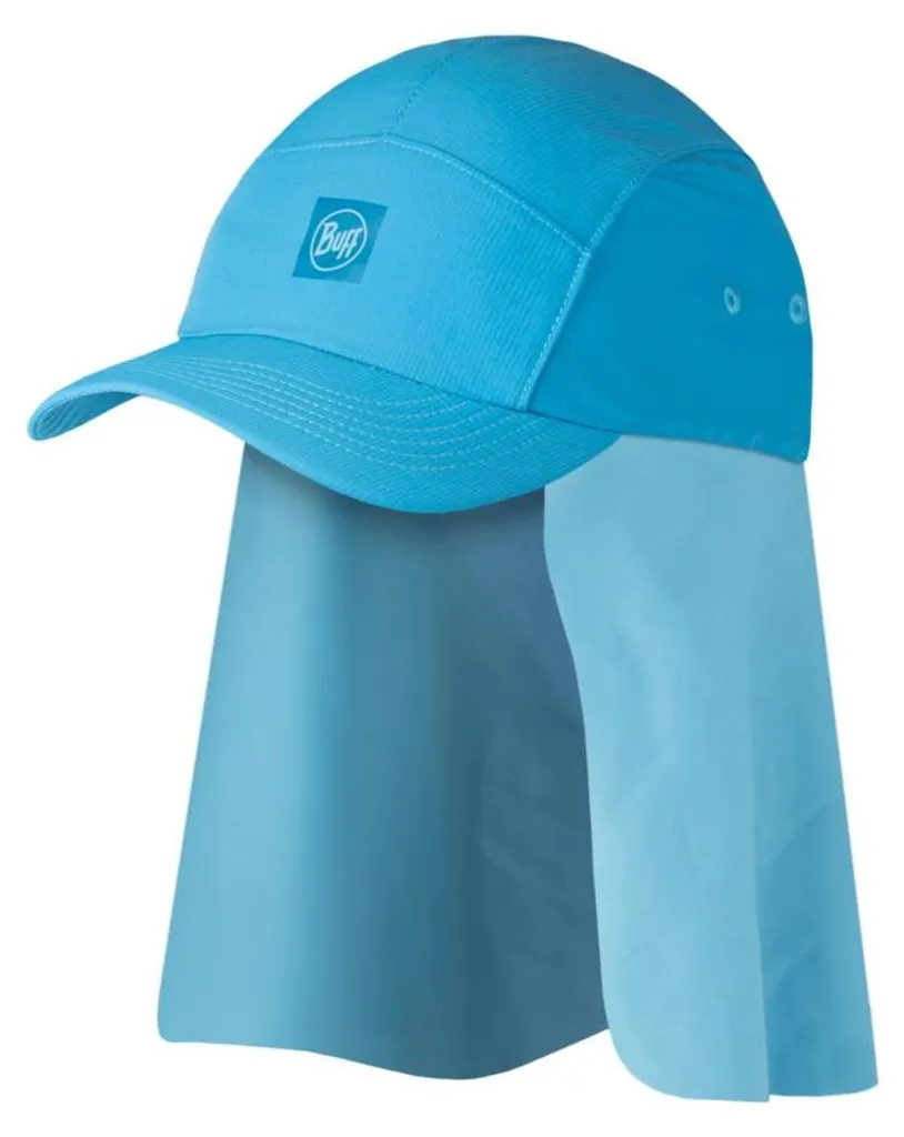 Casquette Buff enfant bleu azur - Textile technique respirant et léger