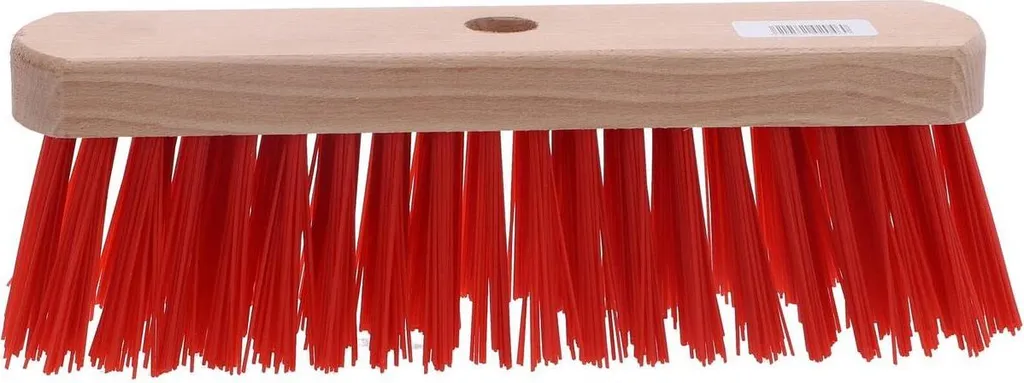 Scopa Legno e Nylon Rosso 29 cm - Addio Polvere e Sporco Ostinato